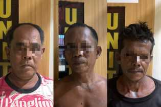 Polda Riau Tangkap Tiga Penambang Emas Ilegal di Kuantan Singingi