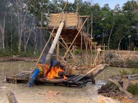 Polisi di Kuansing Gaspol Lawan PETI, Tak Ada Ruang bagi Penambang Ilegal