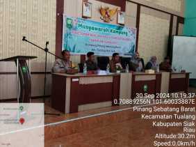 Wujudkan Pilkada Aman di Siak, Polsek Tualang Gelar Musyawarah Kampung