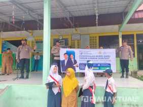 Kapolsek TPTM Sosialisasikan SPMB SMA Kemala Taruna Bhayangkara di SMPN 1 Melayu Besar