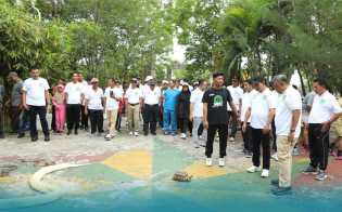 Semarak Hari Lahir Pancasila, Pemkab Rohul Gelar Jalan Santai dan Launching Car Free Day