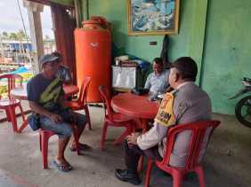 Bhabinkamtibmas Desa Belantaraya Himbau Warga Ciptakan Suasana Damai Jelang Pilkada 2024