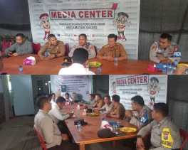 Kapolsek Gaung Bersama Forkompimcam dan Bawaslu Gelar Cooling System untuk Sukseskan Pemilu Damai 2024