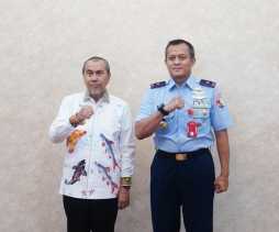 Gubernur Syamsuar Terima Silaturahmi Danlanud Roesmin Nurjadin