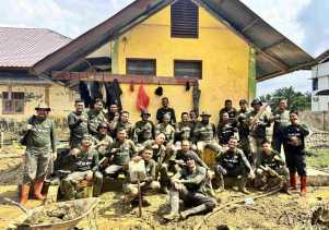 Satpol PP Riau Berjibaku Dalam Misi Pemulihan Infrastruktur di Aceh