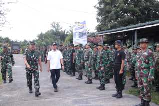 Bangun Kembali Rumah Dinas yang Terbakar, Danrem 031/Wira Bima Apresiasi Respon Cepat Wako Agung
