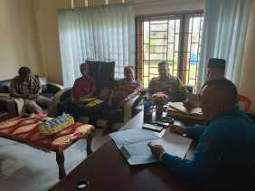 Bhabinkamtibmas Desa Kelemantan Barat Ajak Masyarakat Jaga Kondusifitas Pasca Pilkada