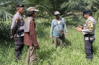 Polsek Bangko Pusako Gencar Patroli Cegah Karhutla, Warga Diimbau Tak Bakar Lahan