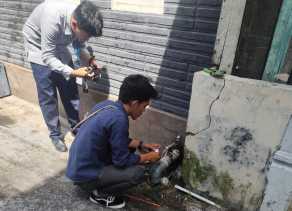 PDAM Tirta Siak dan Satpol PP Tertibkan 13 Sambungan Air Ilegal di Kampung Dalam