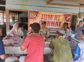 Jumat Curhat Polsek Kemuning, Sinergitas Polisi dan Masyarakat Wujudkan Pemilu Aman