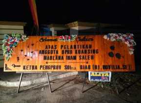 Ucapan Selamat Berjejer untuk Maulana Imam Shaleh di DPRD Kuantan Singingi