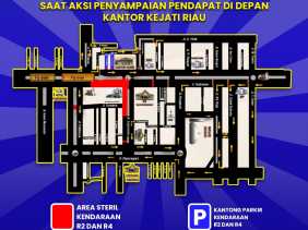 Satlantas Alihkan Arus, Ribuan Mahasiswa Bersiap Gelar Aksi di Depan Kejati Riau