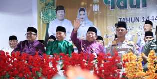 Meriahnya Malam Pawai Takbiran Keliling di Rohul