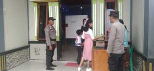 Polsek Bangko Pusako Amankan Ibadah Umat Kristiani di Gereja Bethel Indonesia