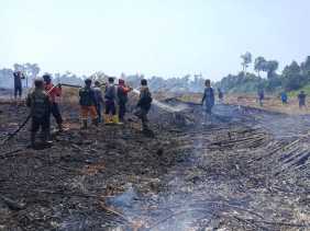 Marak Karhutla, Kapolres Bengkalis dan Tim Bertekad Pantang Pulang Sebelum Padam