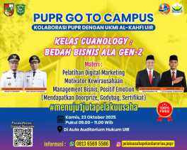 Go To Campus: PUPR dan UKMI Al-Kahfi UIR Gelar 'Kelas Cuanology'