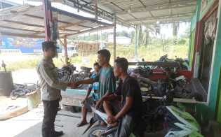 Polsek Langgam Sosialisasikan Waktu Pemungutan Suara untuk Cegah Golput