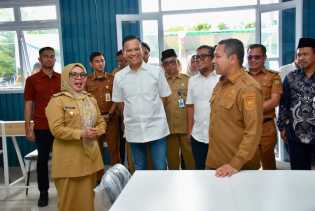 Gubernur Riau dan Bupati Kampar Resmikan Perpustakaan Ramah Lingkungan di SMKN 1 Tapung
