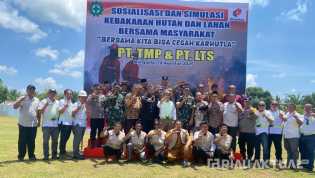 Cegah Karhutla, PT TMP Gelar Sosialisasi dan Deklarasi Desa Mandiri Peduli Gambut di Rohil