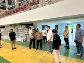 Kombes Manang Pimpin Pengecekan Pengamanan Pemilu 2024 di Siak