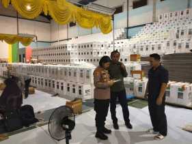 Wakapolres Dumai Minta Perketat Pengamanan Gudang Logistik KPU