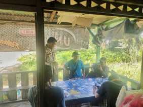 Bhabinkamtibmas Intensifkan Cooling System Jelang Pencoblosan di Rimba Melintang