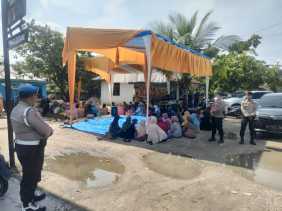 Polsek Pangean Amankan Kampanye Dialogis Paslon Cabup-Cawabup Pilkada Kuansing 2024 di Kecamatan Pangean