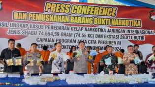 Polda Riau Tunjukkan Aksi Nyata, Amankan 79,65 Kg Sabu dan 30.040 Butir Ekstasi dalam Sebulan