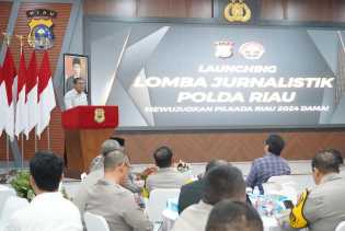 Ketua PWI Riau Raja Isyam Beri Dukungan Penuh Lomba Karya Jurnalistik Polda untuk Wujudkan Pilkada Damai 2024