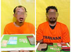 Karyawan Sawit dan Pengedar Narkoba Diamankan Polisi di Inhu