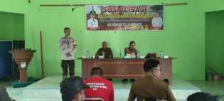 Jaga Kamtibmas Pilkada, Polsek Teluk Meranti Sosialisasi Pencegahan Karhutla