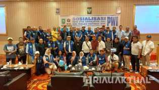 Sosialisasi Kode Etik Jurnalistik oleh PWI Riau, Ilham Bintang: Jaga Integritas dan Profesionalisme Wartawan