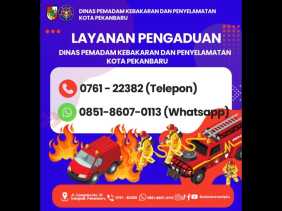 Damkar Pekanbaru Siaga 24 Jam, Laporan Kebakaran Kini Bisa via WhatsApp