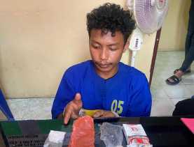 Pemuda di Siak Buang Sabu ke Semak saat Disetop Polisi