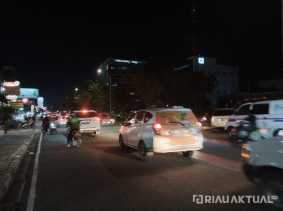 Malam Takbiran, Ruas Jalan Sudirman Terpantau Ramai Lancar