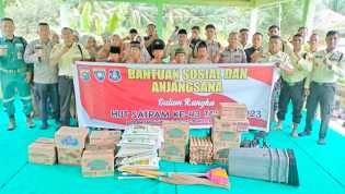 Hadiri HUT Satpam, Kapolres Rohul Titip Pesan Pemilu Damai