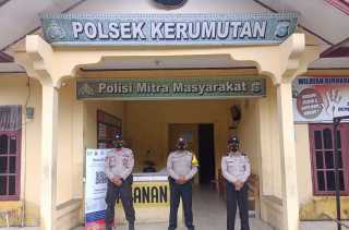 Polsek Kerumutan Siagakan Personel Amankan Mako