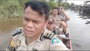 Menyusuri Sungai Sarang Buaya, Polisi Cek TPS Rawan Pemilih Ganda