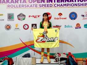 Atiqah Sienna Wibowo Juarai Kejuaraan Sepatu Roda Jakarta Open International 2025