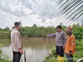 Cegah Karhutla, Kapolsek Tanah Putih Tanjung Melawan Turun Langsung Cek Embung dan Kanal