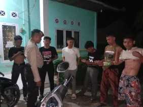 Polsek Bangko Pusako Gelar Patroli Malam Antisipasi C3 di Lokasi Keramaian