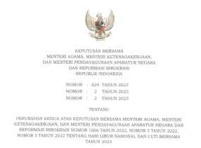 Penambahan Hari Libur Cuti bersama Iduladha 1444 H Upaya Peningkatan Ekonomi Daerah