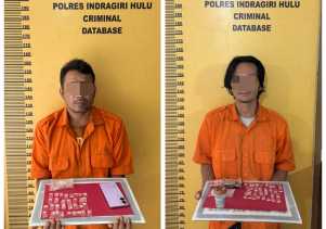 Satresnarkoba Polres Inhu Tangkap Dua Pengedar Sabu di Pedalaman Batang Cenaku