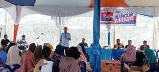 Agung Nugroho Sapa Warga Kelurahan Umban Sari, Rumbai