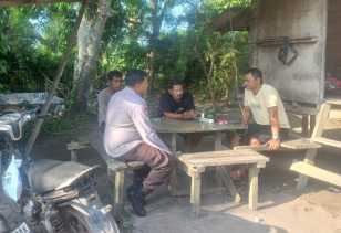 Bhabinkamtibmas Polsek Siak Kecil Sambangi Warga, Jaga Kamtibmas Pasca Pilkada