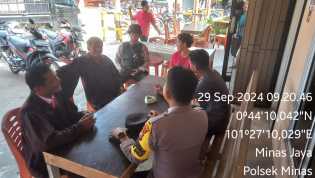 Polsek Minas Gelar Cooling System di GKPI Minas, Imbau Jaga Kamtibmas Jelang Pilkada 2024