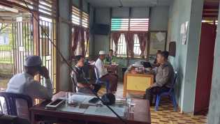 Kapolsek Sungai Batang Gandeng Lurah Sukseskan Pemilu Damai 2024