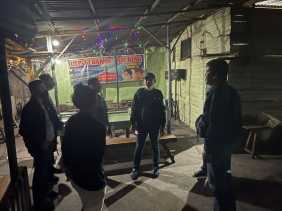 Polresta Pekanbaru Bubarkan Warung Remang-remang yang Resahkan Masyarakat di Jalan SM Amin