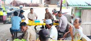 Ipda Edi Gencar Cooling System Pemilu Damai 2024 di Tembilahan Hulu Inhil