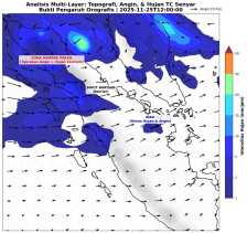 Bukit Barisan Jadi Tembok Pelindung Riau dari Dampak Siklon Senyar